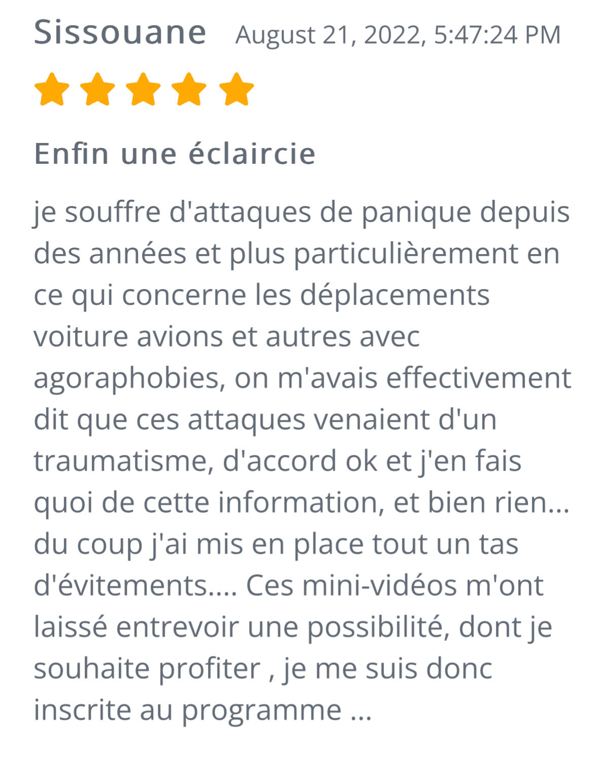 Guérir des attaques de panique